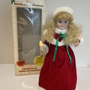Vintage Telco The Original Motion-ettes of Christmas Caroler Lighted Musical 90s